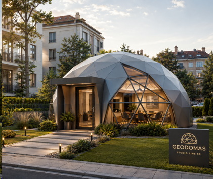 GEODOMAS Team Studio stiklinis biuras