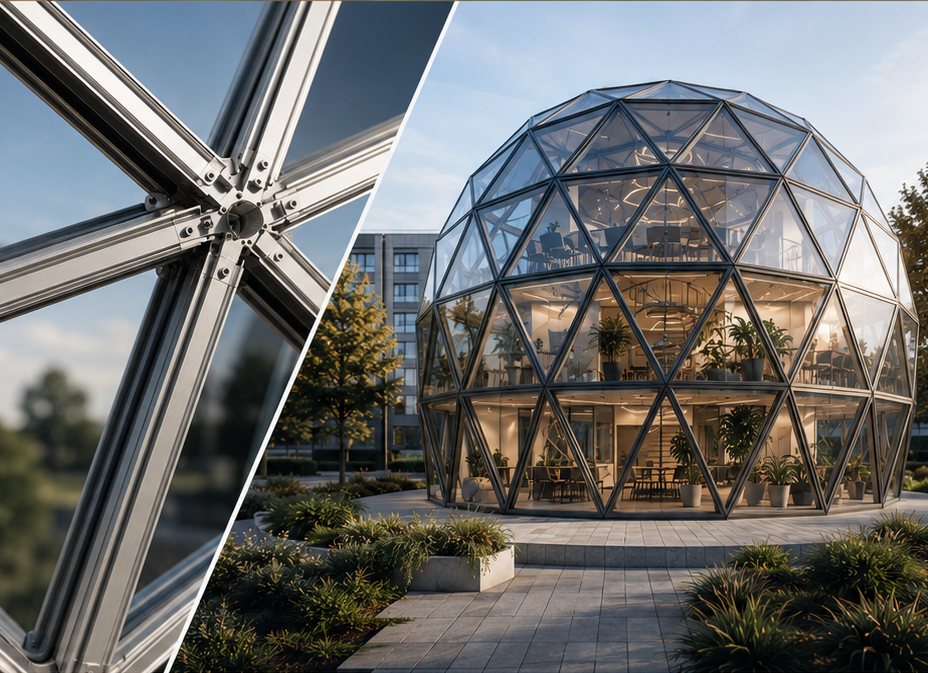 GEODOMAS SSP2 Compact Glass Dome sistema